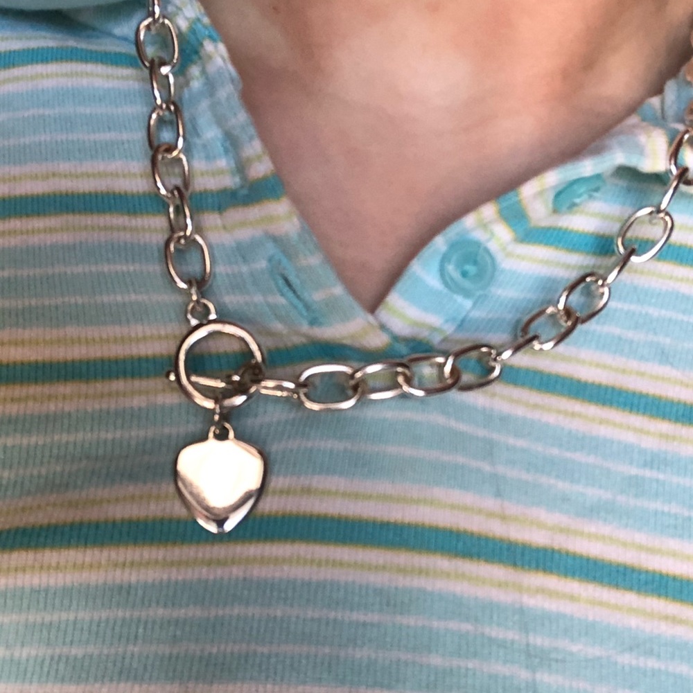 Y2K HEART CHAIN NECKLACE
